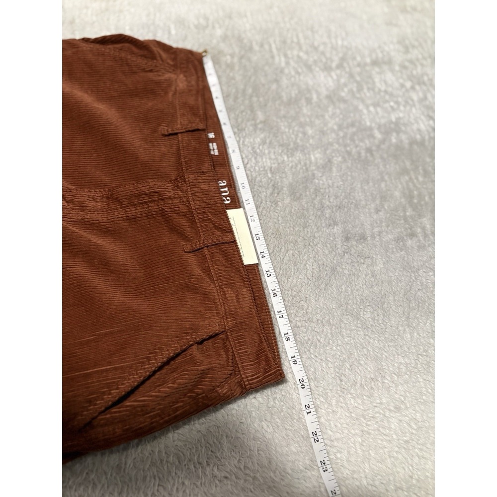 New Ana A New Approach High Rise Wide Leg Brown Corduroy Pants Size 16 Stretch - Picture 6 of 9